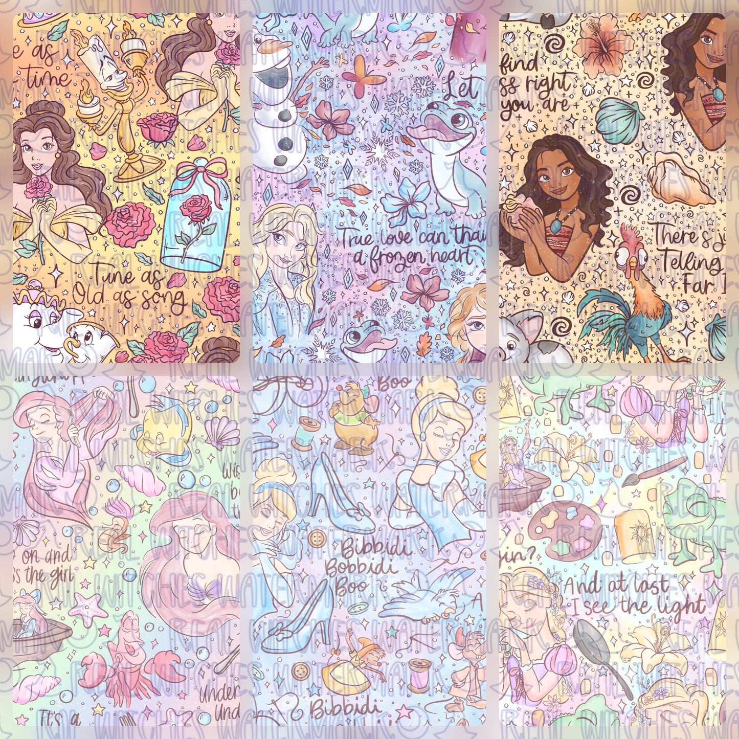 Watercolor Princess Bundle