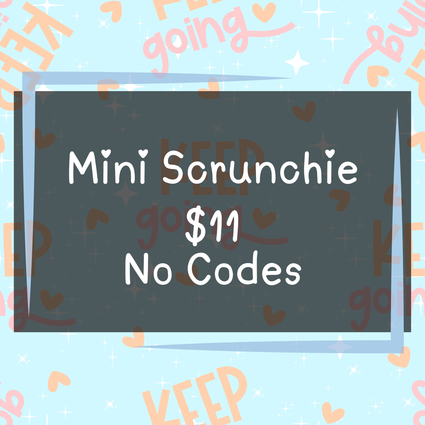 The Weight We Carry - Mini Scrunchies