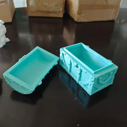 3D Printed Treasure Chest & Jewels Set