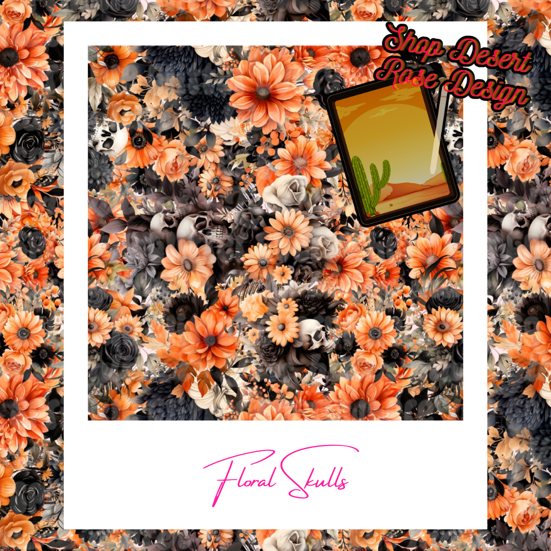 Floral Skulls