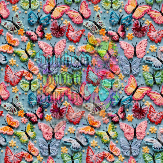 LeighAnn - Embroidered Butterflies