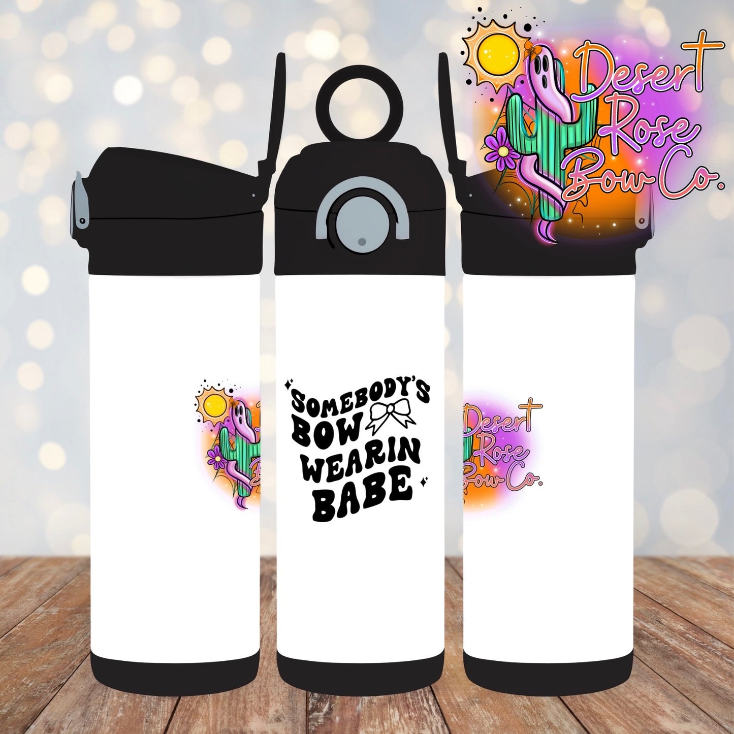 Somebody’s Bow Wearin’ Babe Logo Tumbler - 12oz Flip Top